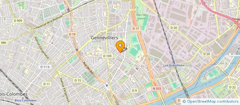 localisation de l'entreprise MONSIEUR MUSTAPHA MOHAMED à GENNEVILLIERS