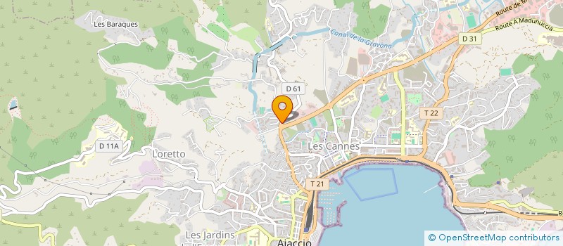 localisation de l'entreprise MONSIEUR MUSTAPHA MOUMEN  AJACCIO