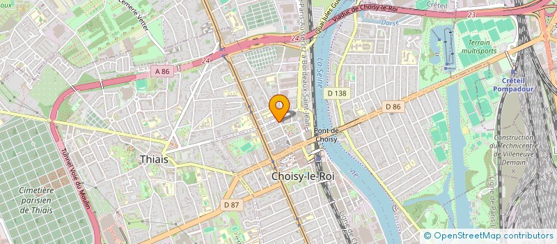 localisation de l'entreprise MONSIEUR MUSTAPHA OUDNI  CHOISY-LE-ROI