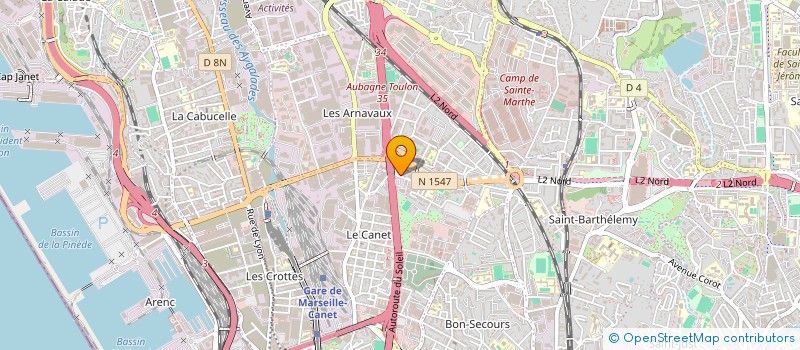 localisation de l'entreprise MONSIEUR MUSTAPHA SERRADJ à MARSEILLE