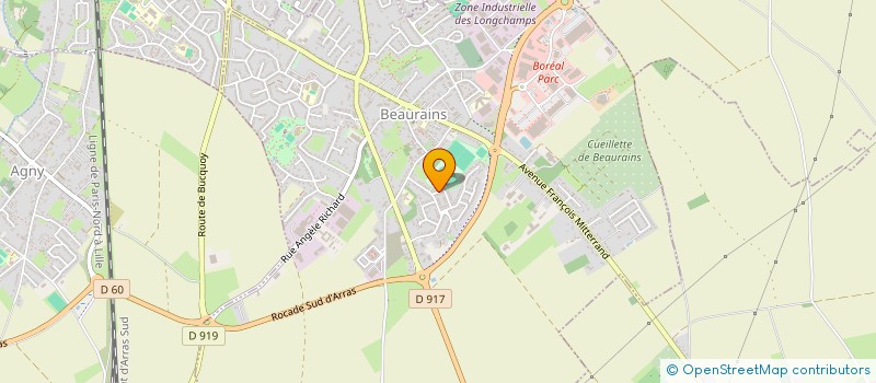 localisation de l'entreprise MONSIEUR MUSTAPHA SIDDIG ARBAB  BEAURAINS