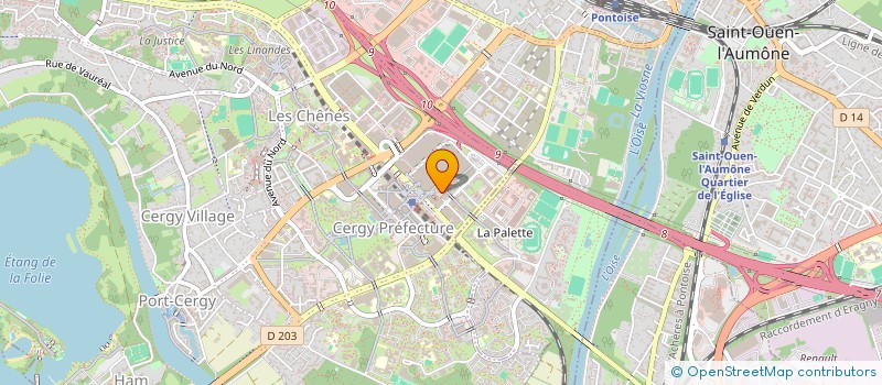 localisation de l'entreprise MONSIEUR MUSTAPHA SLIMANI  CERGY