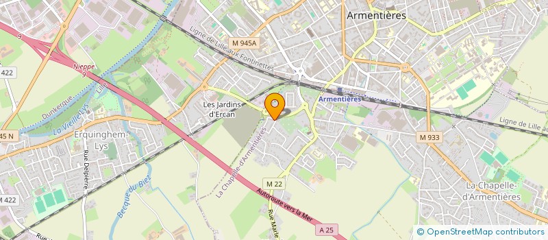 localisation de l'entreprise MONSIEUR MUSTAPHA ZAOUYA  LA CHAPELLE-D'ARMENTIERES