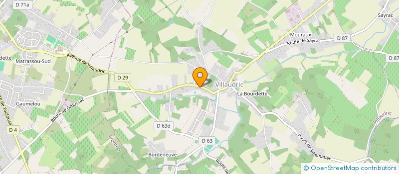 localisation de l'entreprise MONSIEUR MUSTEPHA AFKIR  VILLAUDRIC