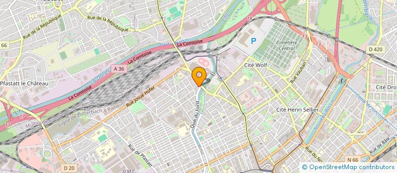 localisation de l'entreprise MONSIEUR MUTLU BABACAN  MULHOUSE