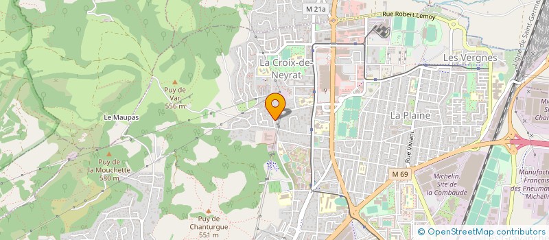 localisation de l'entreprise MONSIEUR MUTTALIP CETIN  CLERMONT-FERRAND