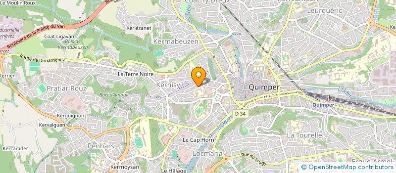 localisation de l'entreprise MONSIEUR MUTU OCTAVIAN  QUIMPER