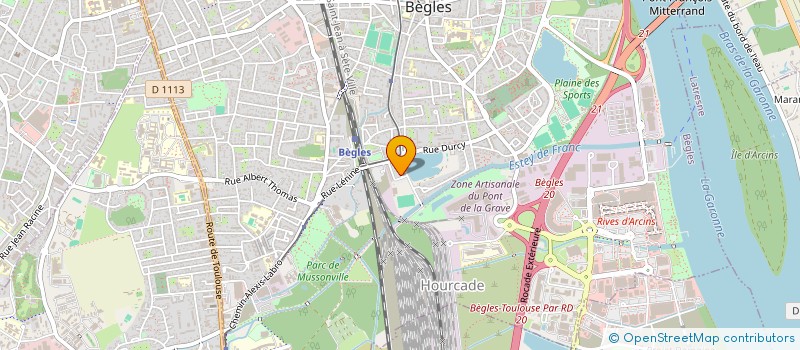 localisation de l'entreprise MONSIEUR MUZAFER YUSNI  BEGLES