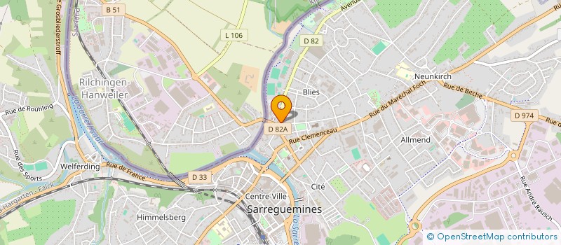 localisation de l'entreprise MONSIEUR MUZAFFAR YOUSSEF  SARREGUEMINES