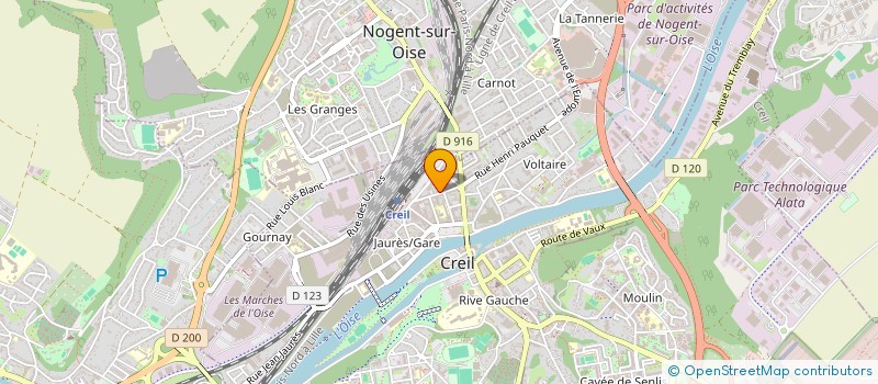 localisation de l'entreprise MONSIEUR MWANANGA TAYEYE  CREIL