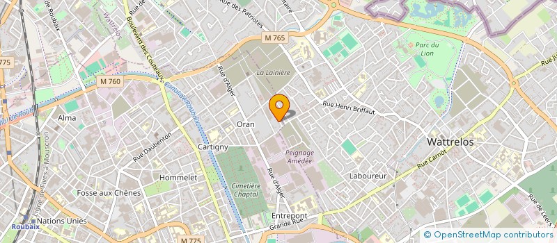 localisation de l'entreprise MONSIEUR MY AHMED BRICHA  ROUBAIX