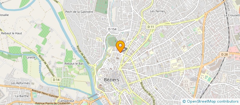 localisation de l'entreprise MONSIEUR MY LEKBIR BENJAH  BEZIERS
