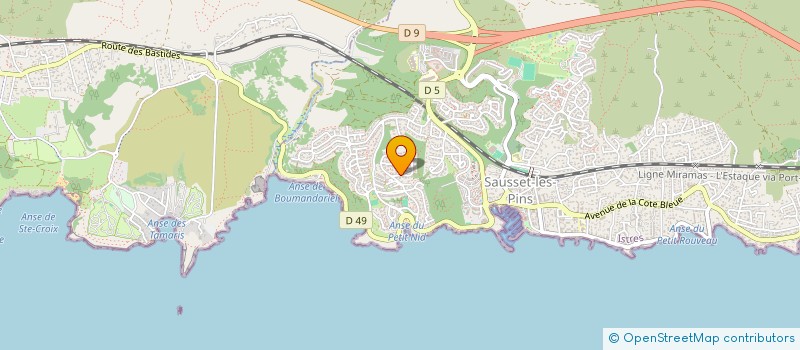 localisation de l'entreprise MONSIEUR MYCKAEL DUFOUR  SAUSSET-LES-PINS