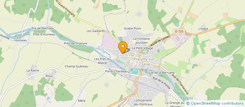 localisation de l'entreprise MONSIEUR MYKHAILO DAVYDENKO  PREUILLY-SUR-CLAISE