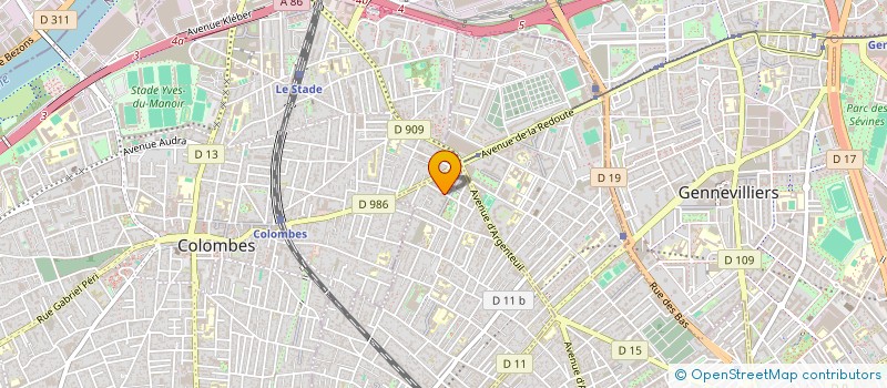 localisation de l'entreprise MONSIEUR MYKHAILO HOLUB à BOIS-COLOMBES