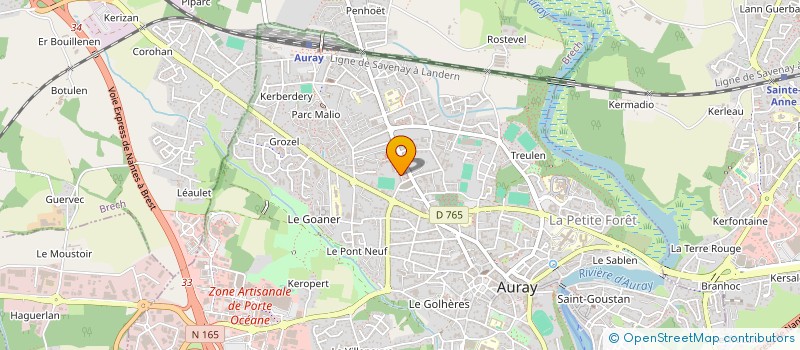 localisation de l'entreprise MONSIEUR MYKHYTAR KOLIAN à AURAY