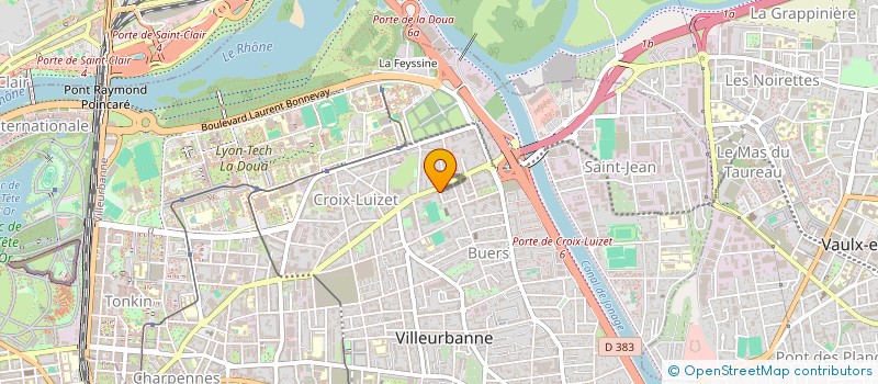 localisation de l'entreprise MONSIEUR MYLANE BONACCHI-OGUEBI à VILLEURBANNE