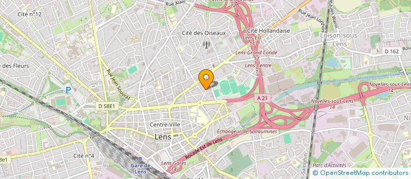 localisation de l'entreprise MONSIEUR MYLLE CEDRIC  LENS