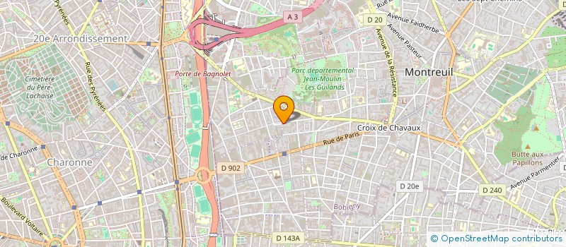 localisation de l'entreprise MONSIEUR MYLLOR TANDU KUNZONGANI  MONTREUIL