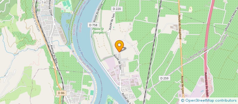 localisation de l'entreprise MONSIEUR MYRDDHIM DIEUMEGARD  LA ROCHE-DE-GLUN