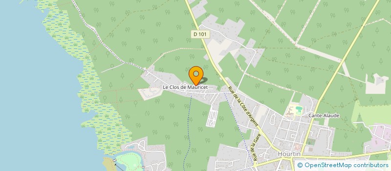 localisation de l'entreprise MONSIEUR MYRDINN BERTIN à HOURTIN
