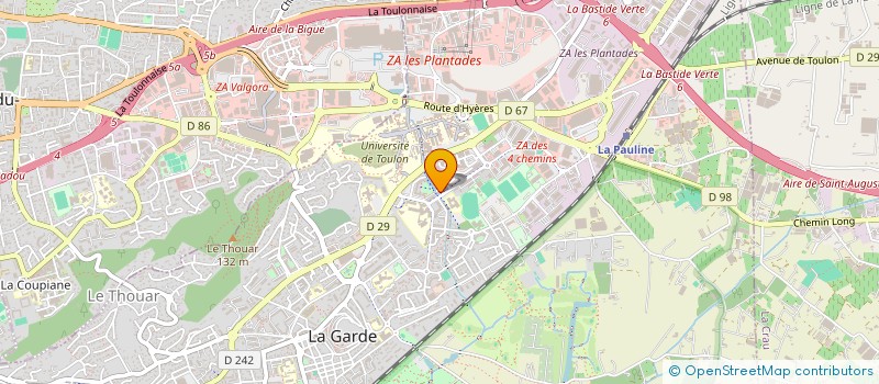 localisation de l'entreprise MONSIEUR MYRIAM DJENIDI  LA GARDE