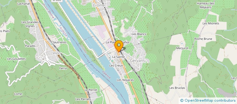 localisation de l'entreprise MONSIEUR MYRON CROZET  GERVANS