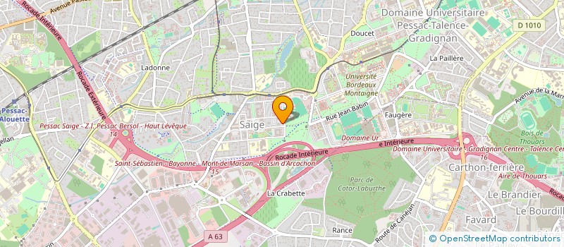 localisation de l'entreprise MONSIEUR MYRON GABATO-MBONGO à PESSAC