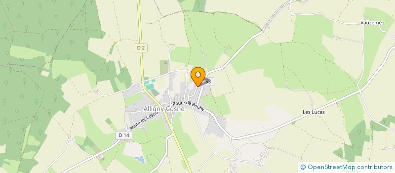 localisation de l'entreprise MONSIEUR MYRONN BAQUET à ALLIGNY-COSNE