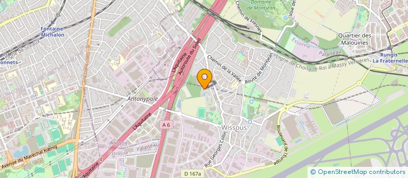 localisation de l'entreprise MONSIEUR MYTIEL DA SILVA  WISSOUS