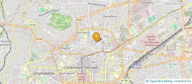 localisation de l'entreprise MONSIEUR N'DIOUGA LO  CLERMONT-FERRAND