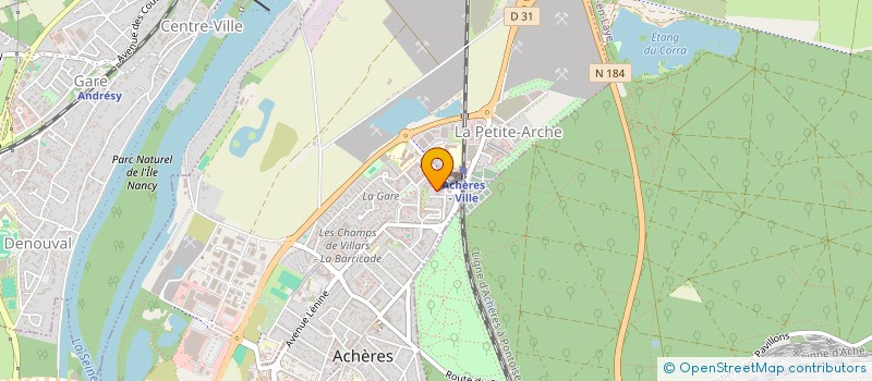 localisation de l'entreprise MONSIEUR N'DOUA ASSANDE  ACHERES