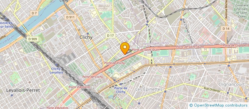 localisation de l'entreprise MONSIEUR N DRI MICKAEL KASSI à CLICHY
