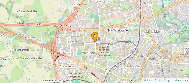 localisation de l'entreprise MONSIEUR N'DRY ATTE  RENNES