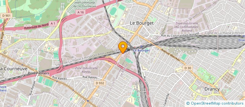 localisation de l'entreprise MONSIEUR N'FALY CAMARA à LA COURNEUVE