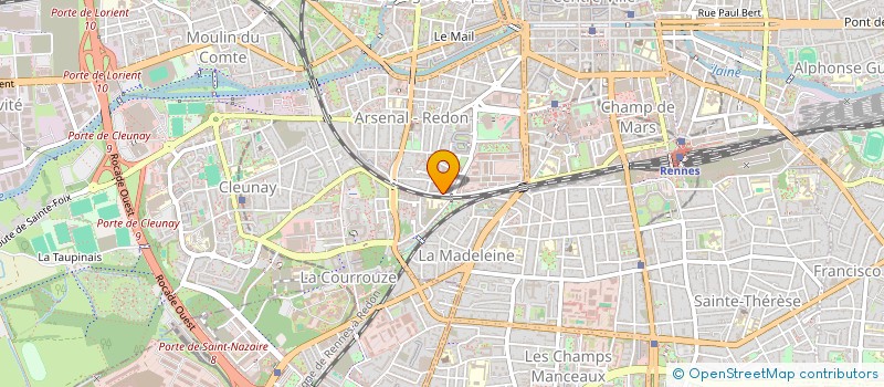 localisation de l'entreprise MONSIEUR N'FALY KOUROUMA à RENNES