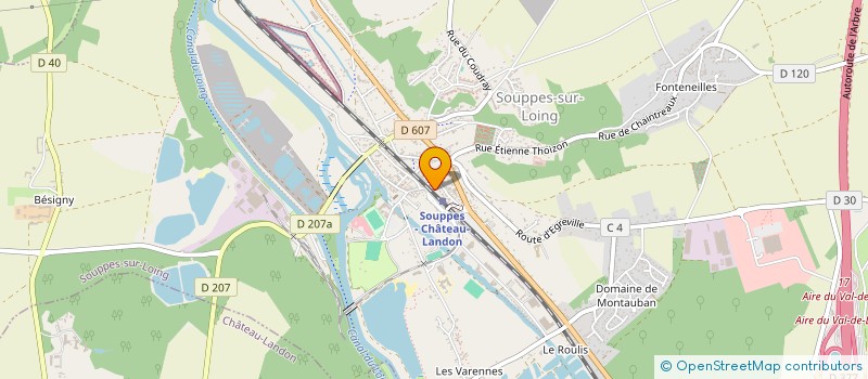 localisation de l'entreprise MONSIEUR N GOFOUALE GAOUSSOU FOFANA  SOUPPES-SUR-LOING