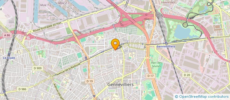 localisation de l'entreprise MONSIEUR N'GUESSAN N'GUESSAN à GENNEVILLIERS