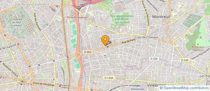 localisation de l'entreprise MONSIEUR N'GUESSAN NESTOR KOUAKOU à MONTREUIL