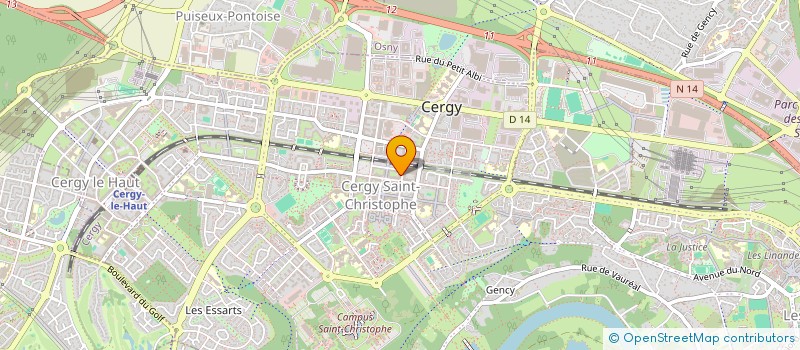 localisation de l'entreprise MONSIEUR N'GUESSAN OKON  CERGY