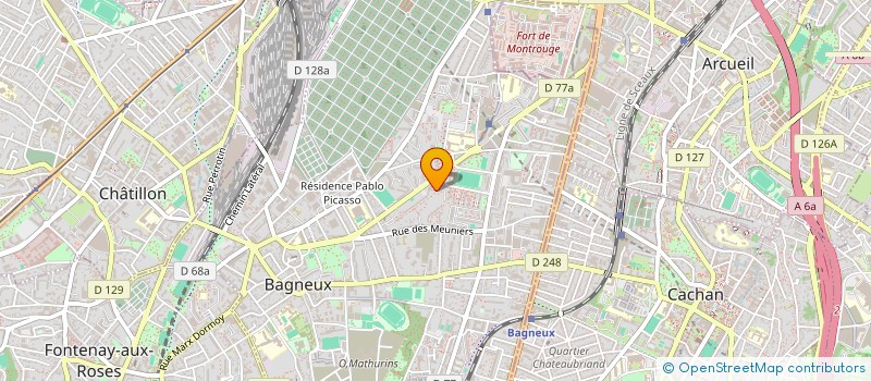 localisation de l'entreprise MONSIEUR N NIANGANE  BAGNEUX