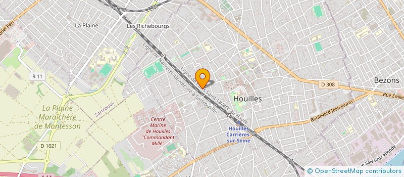 localisation de l'entreprise MONSIEUR N'SOLI LOKOMBE  HOUILLES