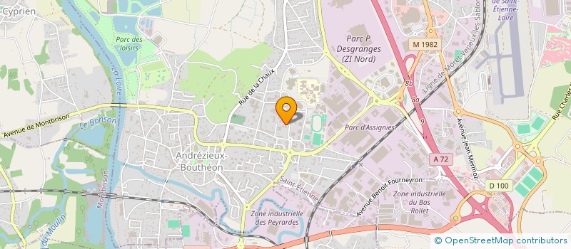 localisation de l'entreprise MONSIEUR N VACE TRAORE  ANDREZIEUX-BOUTHEON