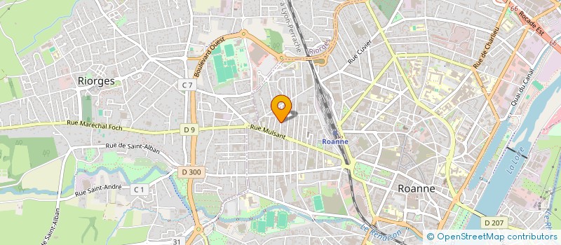 localisation de l'entreprise MONSIEUR N  WILFRIED BONOU  ROANNE