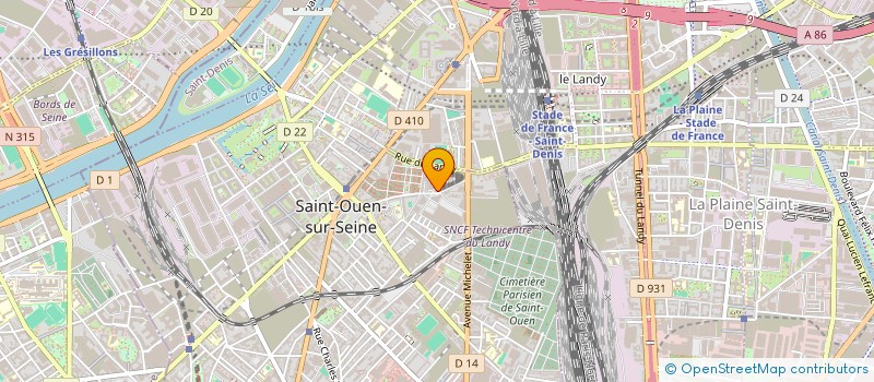localisation de l'entreprise MONSIEUR NABASSA BATICAM à SAINT-OUEN-SUR-SEINE