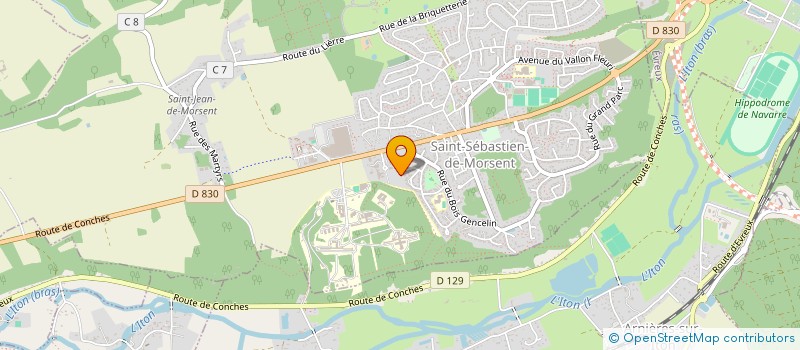 localisation de l'entreprise MONSIEUR NABEEL AHMAD  SAINT-SEBASTIEN-DE-MORSENT