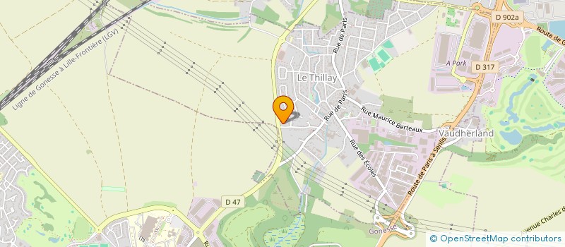 localisation de l'entreprise MONSIEUR NABEEL BUTT  LE THILLAY