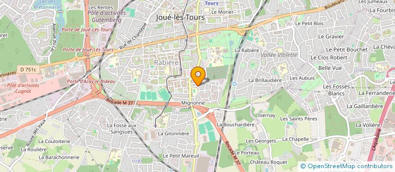 localisation de l'entreprise MONSIEUR NABI BELGHITE  JOUE-LES-TOURS