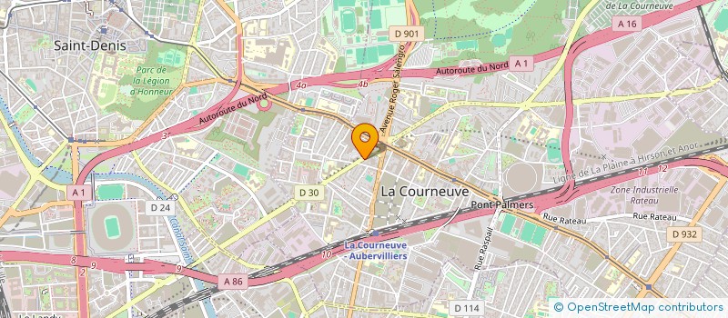 localisation de l'entreprise MONSIEUR NABI SOUDANI à LA COURNEUVE