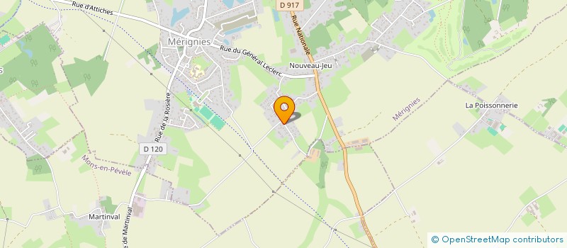 localisation de l'entreprise MONSIEUR NABIL ABDELMOUMENE  MERIGNIES